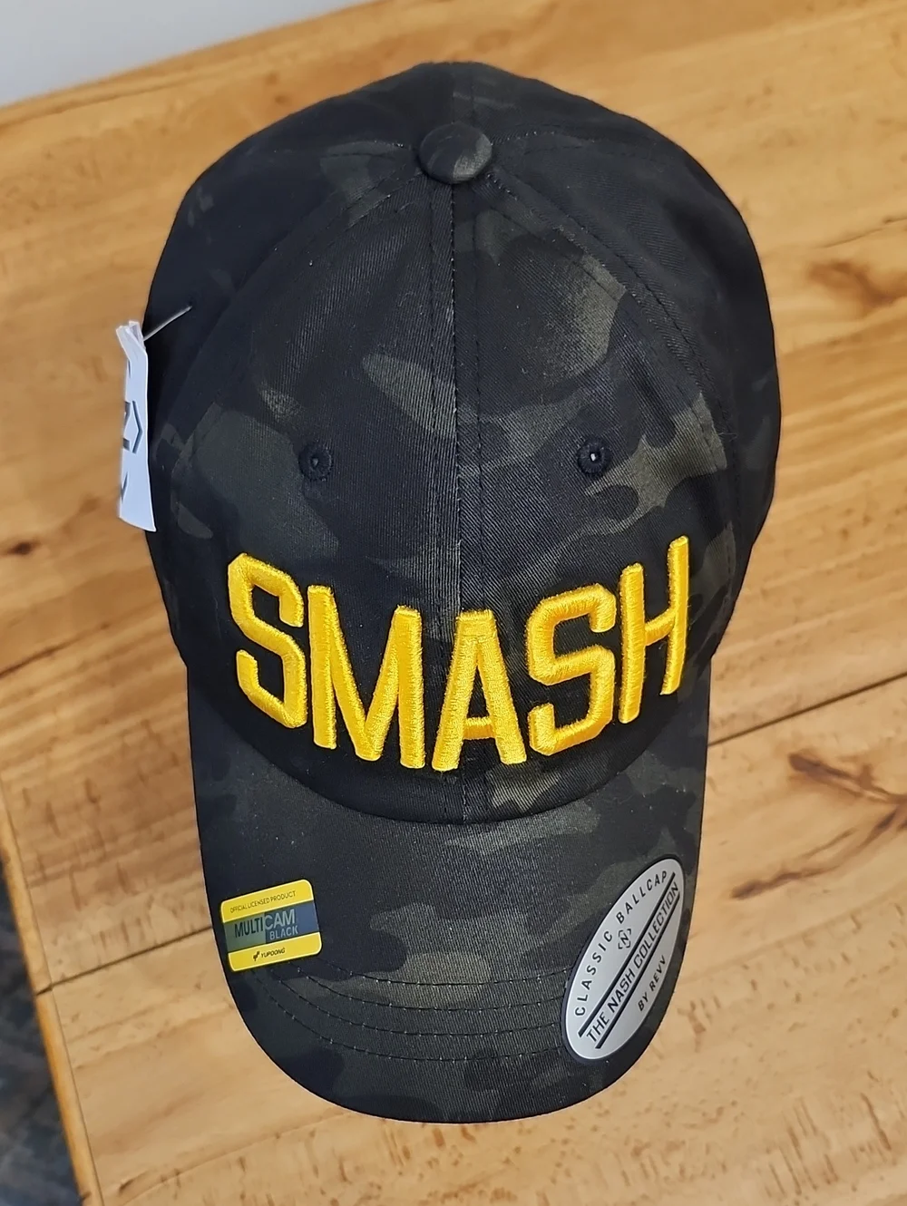 The NASH Collection SMASH Camo Ballcap Nashville TN Strapback Adjustable New NWT